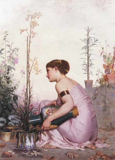 The Lily is Dead by Adolphe Alexandre Lesrel